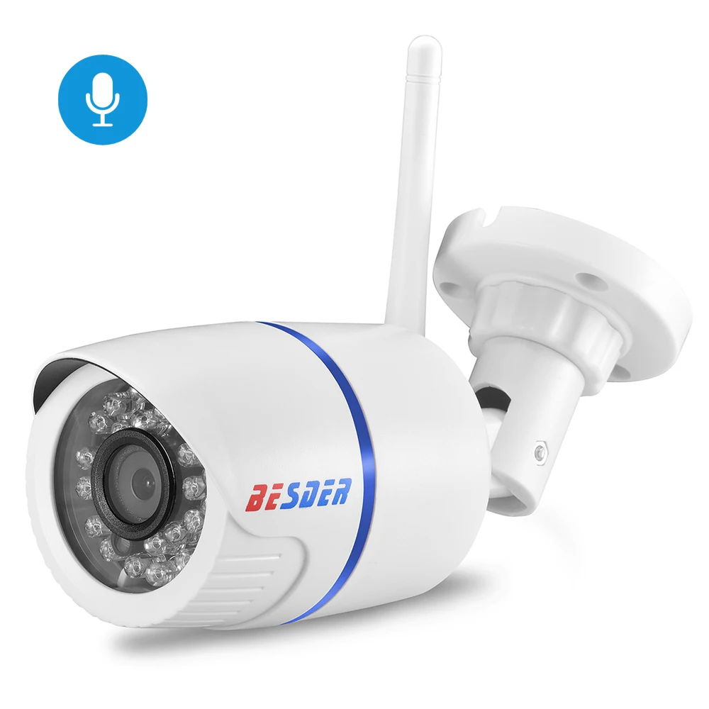 BESDER аудио 1080 P 720 Wi Fi IP Камера микрофон наблюдения открытый Водонепроницаемый