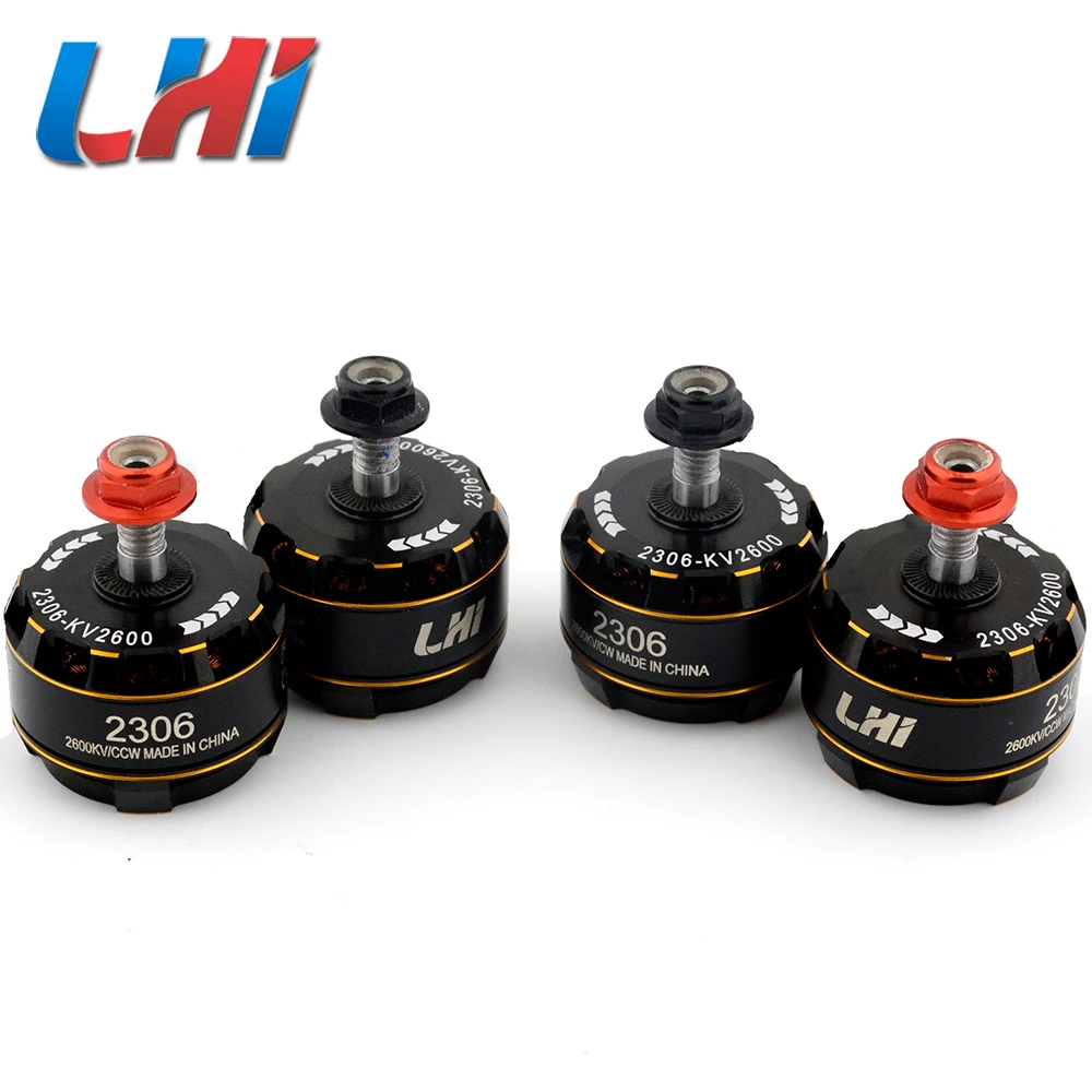 LHI 2306-2600KV бесщеточный двигатель 4 шт FPV CW/CCW Для Дрон QAV гоночный Квадрокоптер новый