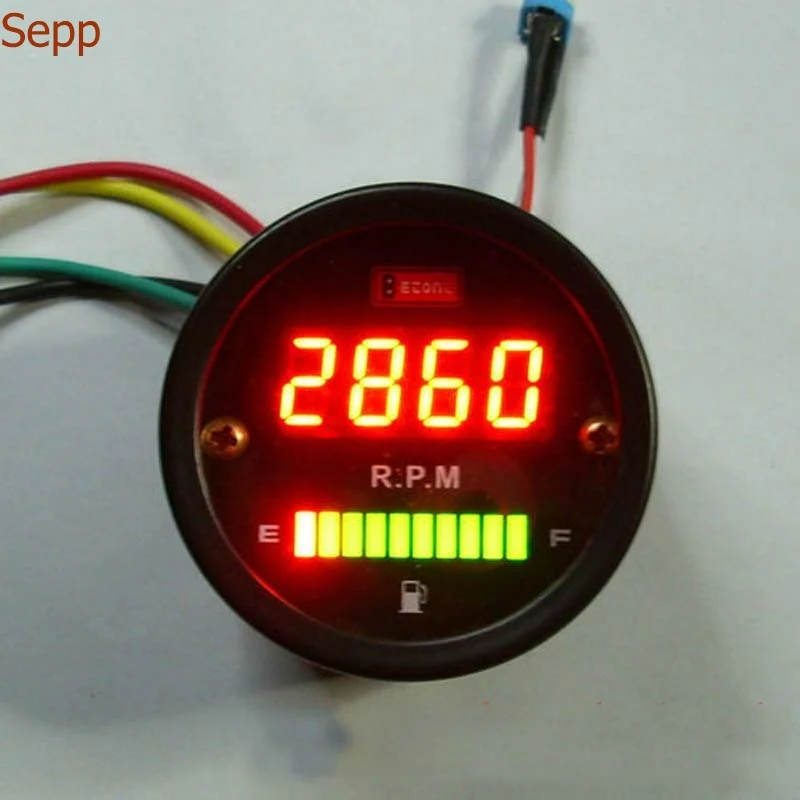 Sepp автомобильный измеритель оборотов в минуту + расхода топлива цифровой