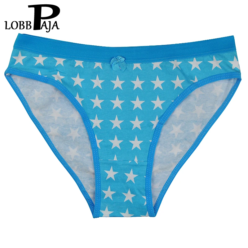 Женские хлопковые трусы-брифы с заниженной посадкой и бантом 6 шт. | Женская