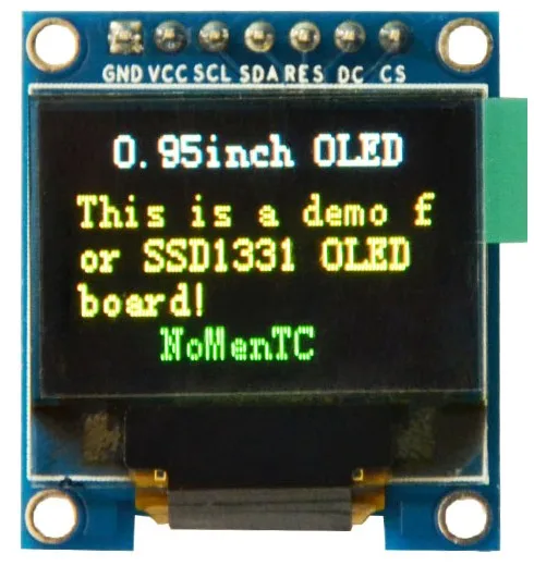 0,95 дюймов ips OLED дисплей модуль 96*64 RGB TFT для Arduino SSD1331 ЖК дисплей доска SPI Полный цвет HD OLED 7pin DIY