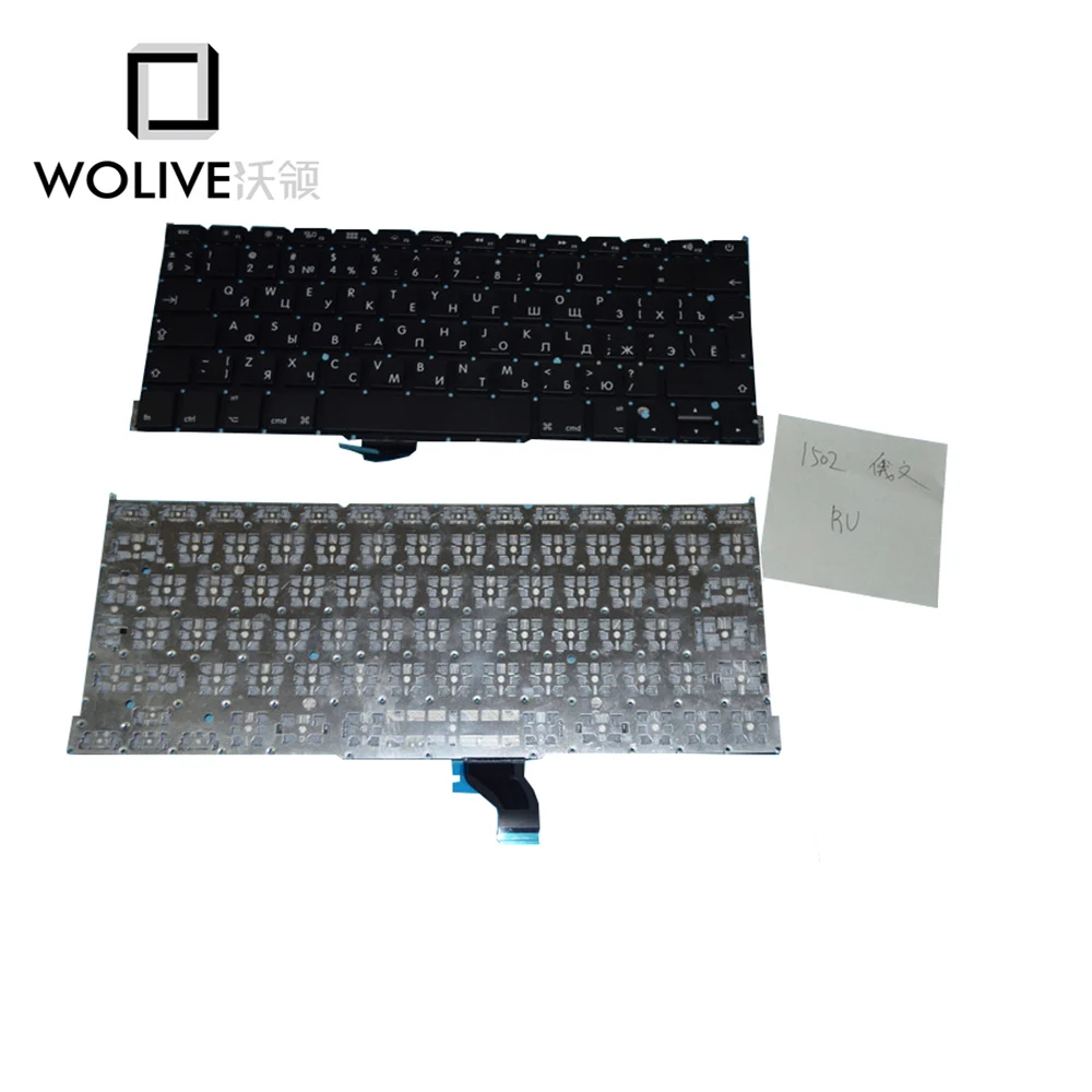

Wolive Genuine Brand new Keyboard language version RU For Macbook Pro Retina 13" A1502 Replacement ME864 ME865 ME866