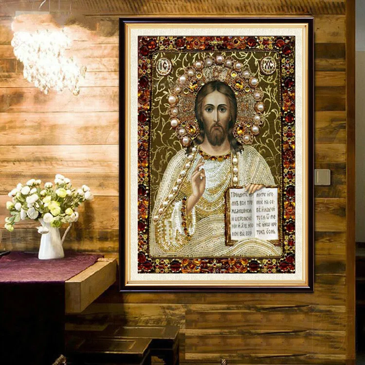 DIY 5D алмазная живопись рукоделие религиозные люди для вышивки крестом круглый