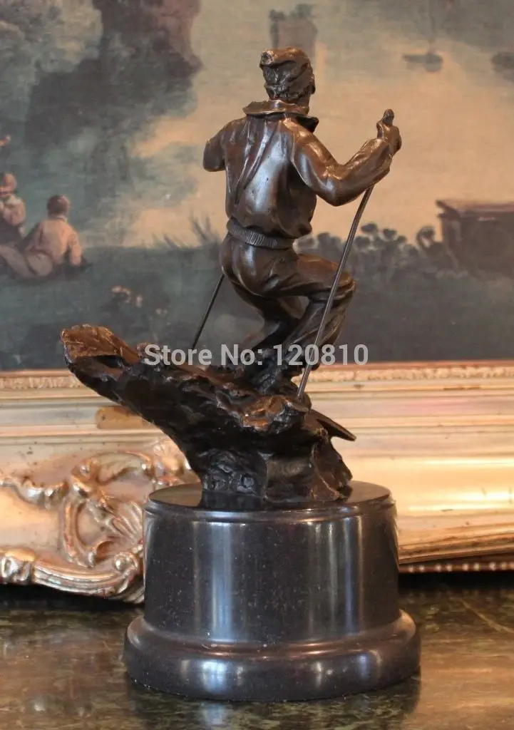 Горные лыжные ботинки Mogul Slalom Faststyle Alpine Bronze Marble Statue Art | Дом и сад