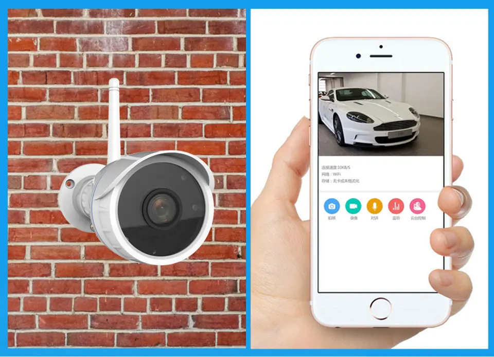 Vstarcam 1080P 2-мегапиксельная уличная Водонепроницаемая ip-камера, беспроводная Wifi цилиндрическая камера, ИК-камера ночного видения, камера видеонаблюдения, камера безопасности