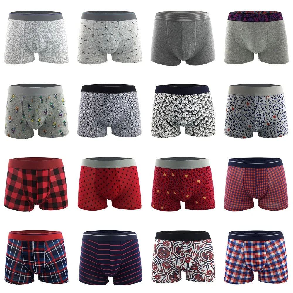 Оптовая продажа высококачественные хлопковые боксерские шорты мужское