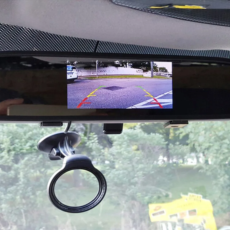 2в1 видео Датчик парковки. 4 3 дюймовый ЖК монитор заднего вида с 7 светодиодный ИК