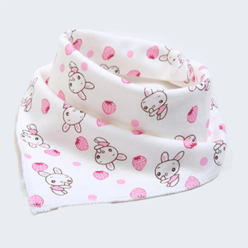 Baby Bibs Cotton Cartoon Pattern Toddler Waterproof Saliva Bib Feeding Burp Cloth Fit 0-3 Years Old Infant Bandana | Детская одежда и
