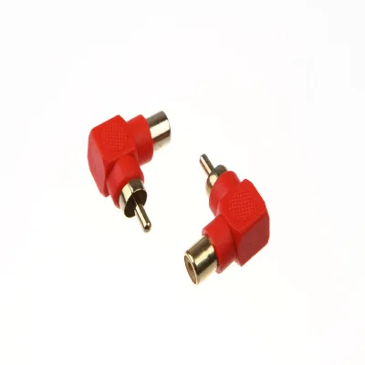 2 шт. переходники-Коннекторы RCA Папа-мама под прямым углом 90 градусов | Компьютеры
