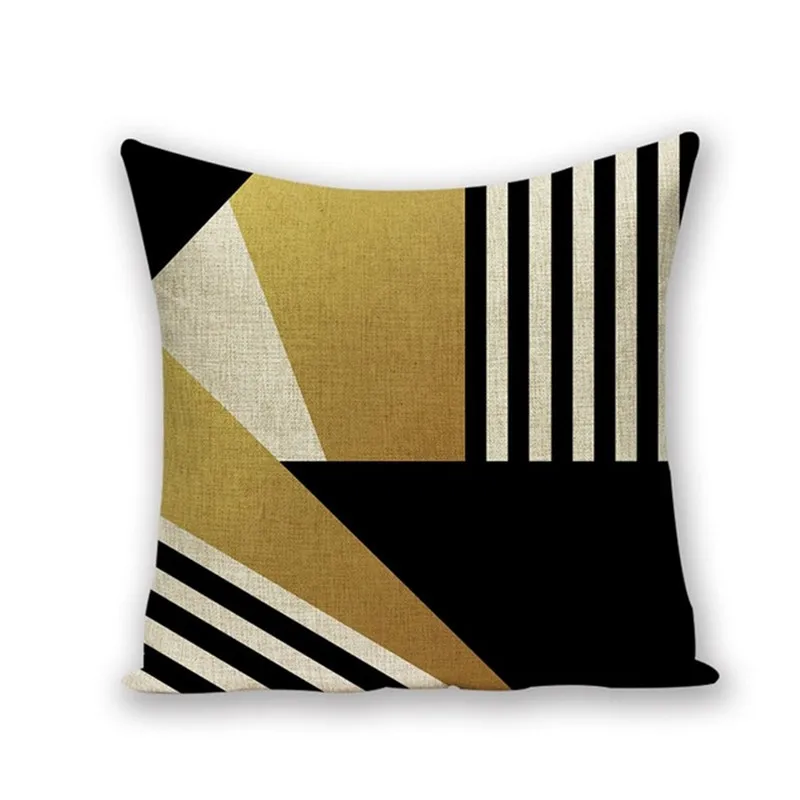 Наволочка для подушки с геометрическим рисунком декоративный чехол круглым