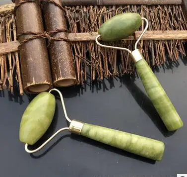 

1pc Portable Double Head Facial Slim Massage Roller Jade Face Slimming Body Head Neck Massage Tools Nature Face Sliming Tools
