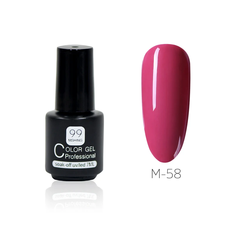 M058 MSHING99 набор гель-лаков все для маникюра Полупостоянный Vernis верхнее покрытие УФ светодиодный Гель-лак замочить от ногтей художественный Гель-лак для ногтей - Цвет: M058