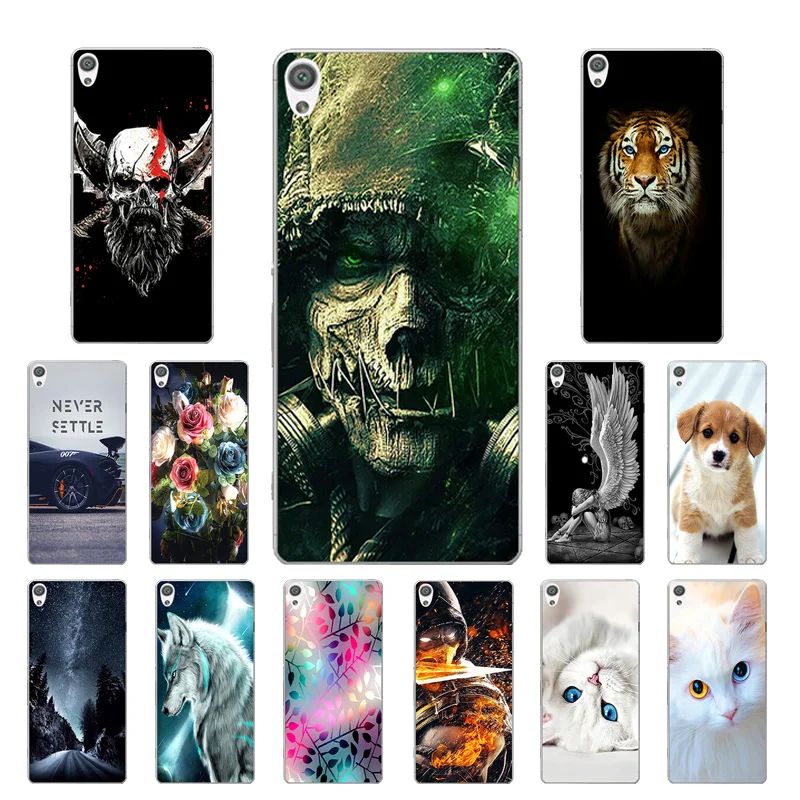 for Sony XperiaXA Transparent TPU 5 inch Funda XA F3111 F3113 Shell Silicone Back Cover Protector Fashion Luxury Phone Cases |
