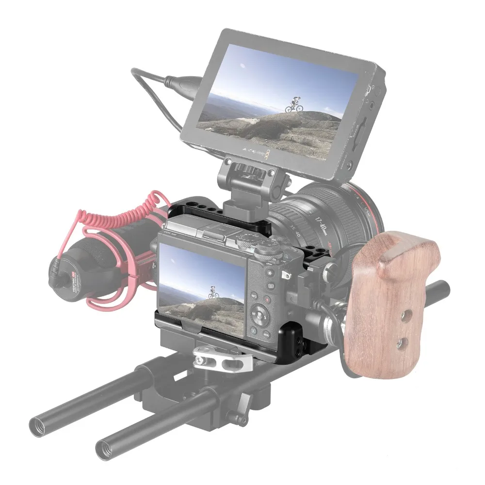 

SmallRig M6 Camera Cage for Canon EOS M3 and M6 Form Fitting Light Weight Cell With Nato Rail Cold Shoe Mount 2130