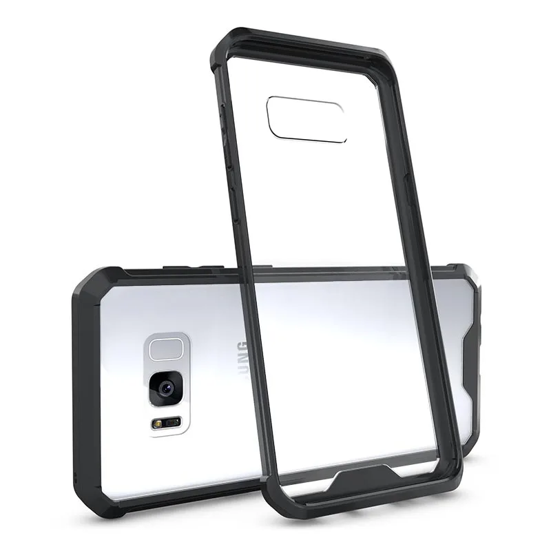Модная Чехол для мобильного телефона Samsung S8 плюс легкий прозрачный ТПУ мягкий