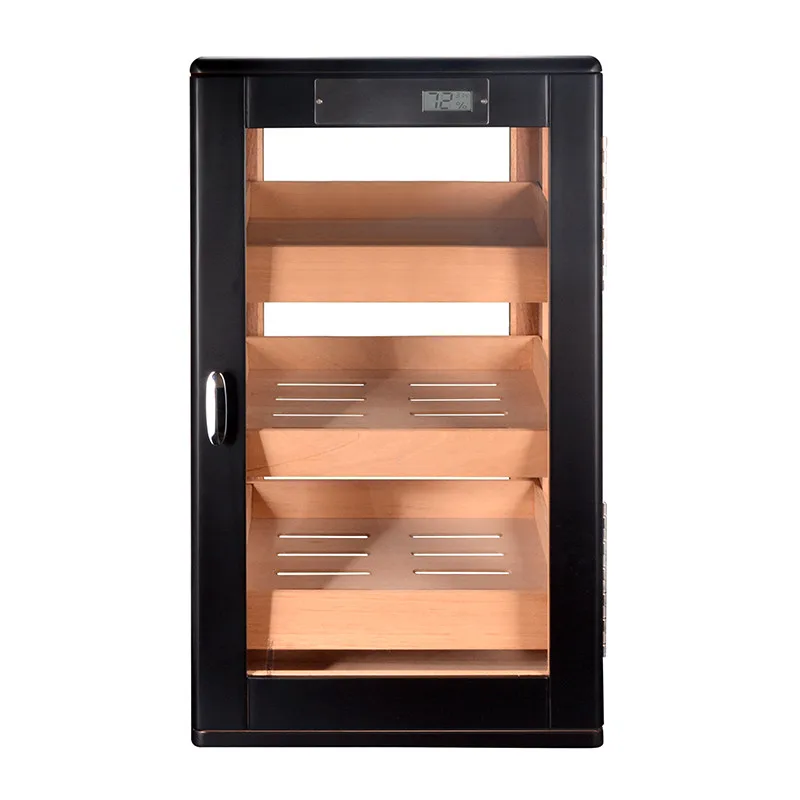 Большая емкость кедровая древесина увлажняющая коробка для сигар витрина шкафа