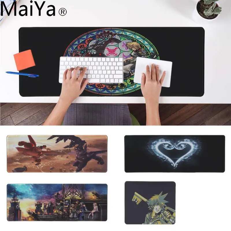 

MaiYa Beautiful Anime Kingdom Hearts Laptop Computer Mousepad Rubber Mouse Durable Desktop Mousepad