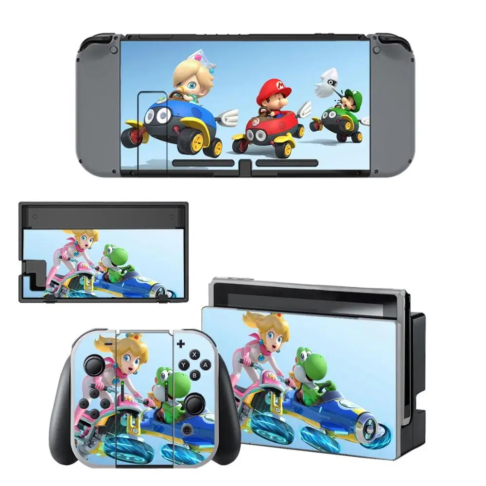 YSNS0387 Защитная Наклейка для nintendo Switch Skins Mario Kart 8 наклейка для консоли nintendo switch Joy-con док-контроллер Sitckers - Цвет: YSNS0387