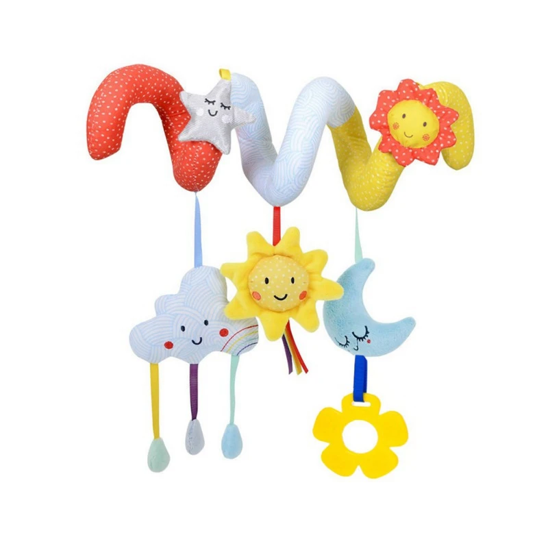

Baby Rattles Soft Infant Crib Bed Stroller Toy Spiral Baby Toys For Newborns Car Seat Educational Rattle Baby Towel Education