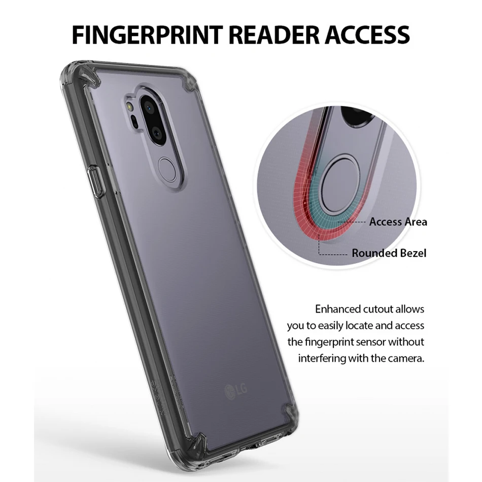 Оригинальный Ringke Fusion Crystal Clear PC задняя крышка Гибкая края из ТПУ в стиле милитари