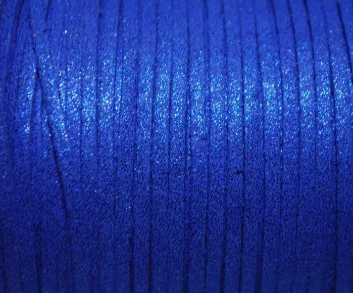 Плоский шнурок из искусственной замши металлического цвета 3 мм цветной кожаный