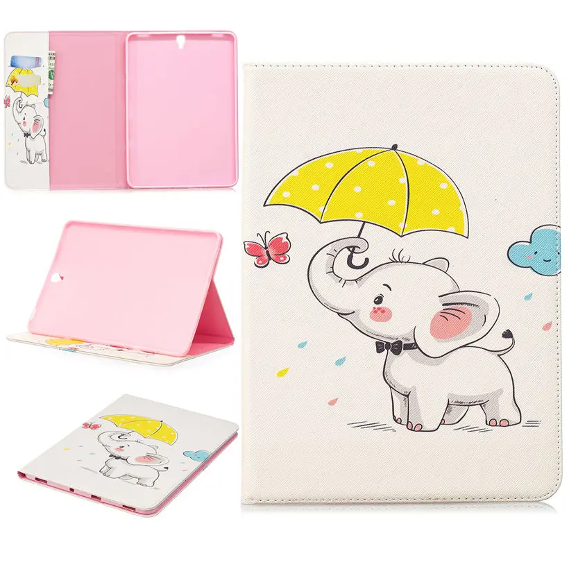 Модный чехол с бабочкой для Samsung Galaxy Tab S3 9 7 T820 T825 SM Smart Cover Funda Tablet Silicon PU Leather Stand