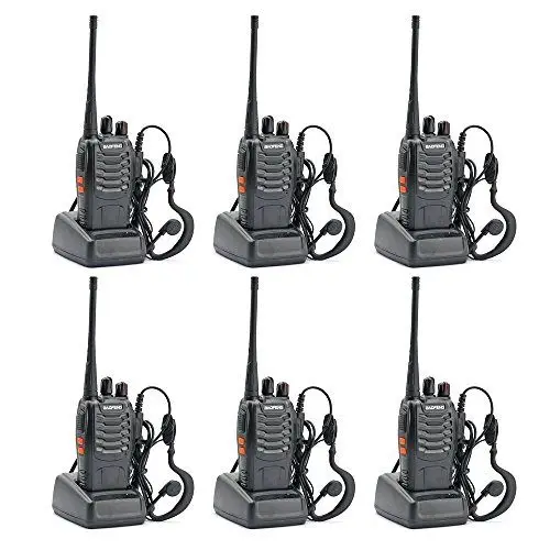 6PCS Brand BaoFeng BF-888S Two Way Radio (Pack of 6) new +earpiece