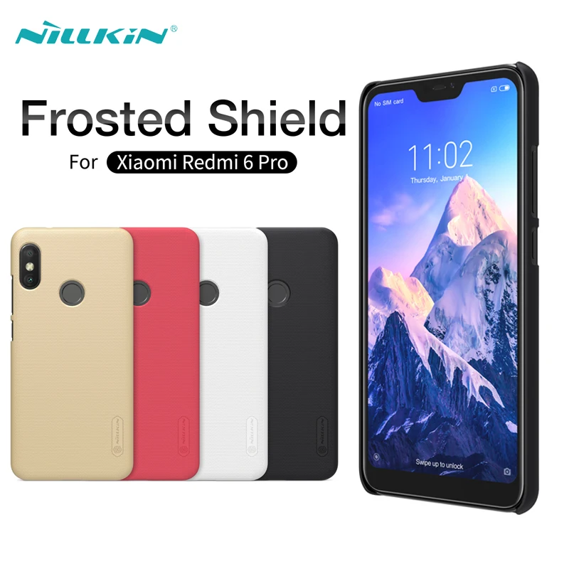 Для Xiaomi Redmi 6 Pro чехол NILLKIN Super Frosted Shield Матовый Жесткий для ПК Чехлы мобильного