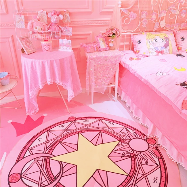 IVYYE 3 размера Cardcaptor Sakura аниме ковер украшения дома мягкие ковры мультфильм коврики на пол для спальни Ванна плюшевые ковры коврик