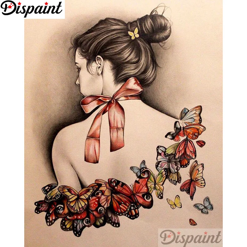 Алмазная 5D картина бабочка квадратная/круглая | Дом и сад