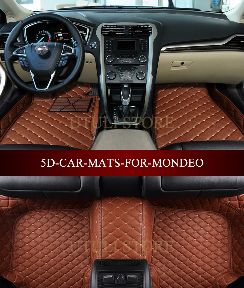 Кожаные автомобильные коврики для Ford Mondeo 4 двери/5 двери хэтчбек/седан 5D