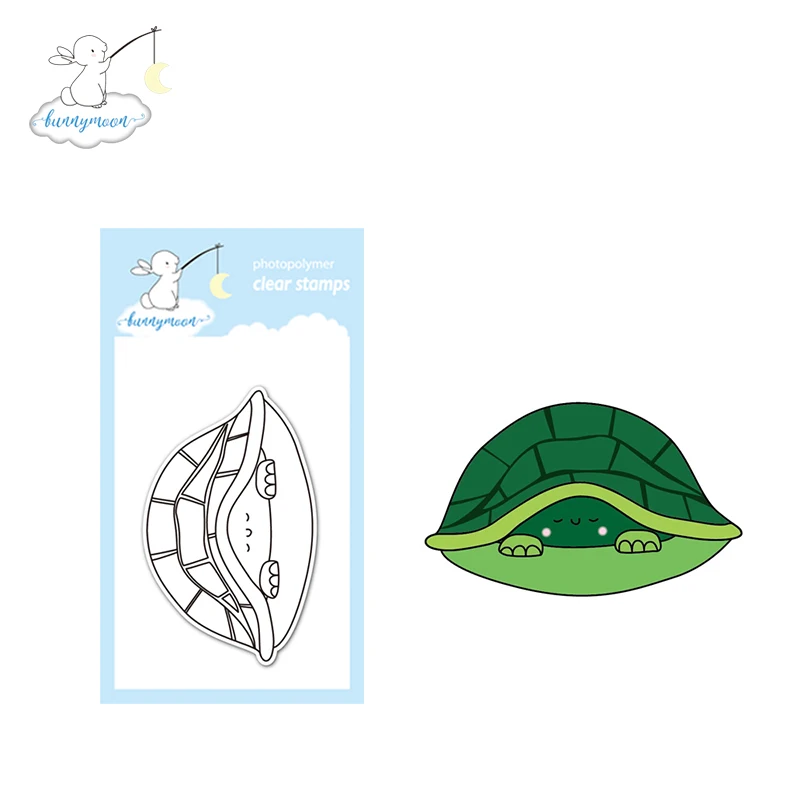 CH спящего режима Черепаха Прозрачный силиконовый штамп/замазка для &quotсделай