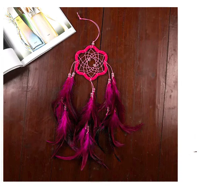 1 шт. 3 цвета Ловец снов ветер колокольчики в индийском стиле жемчужное перо