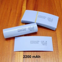 100pcslot lithium battery skin insulation film 18650 battery special pvc plastic heat shrinkable tube shrink film 2200mah