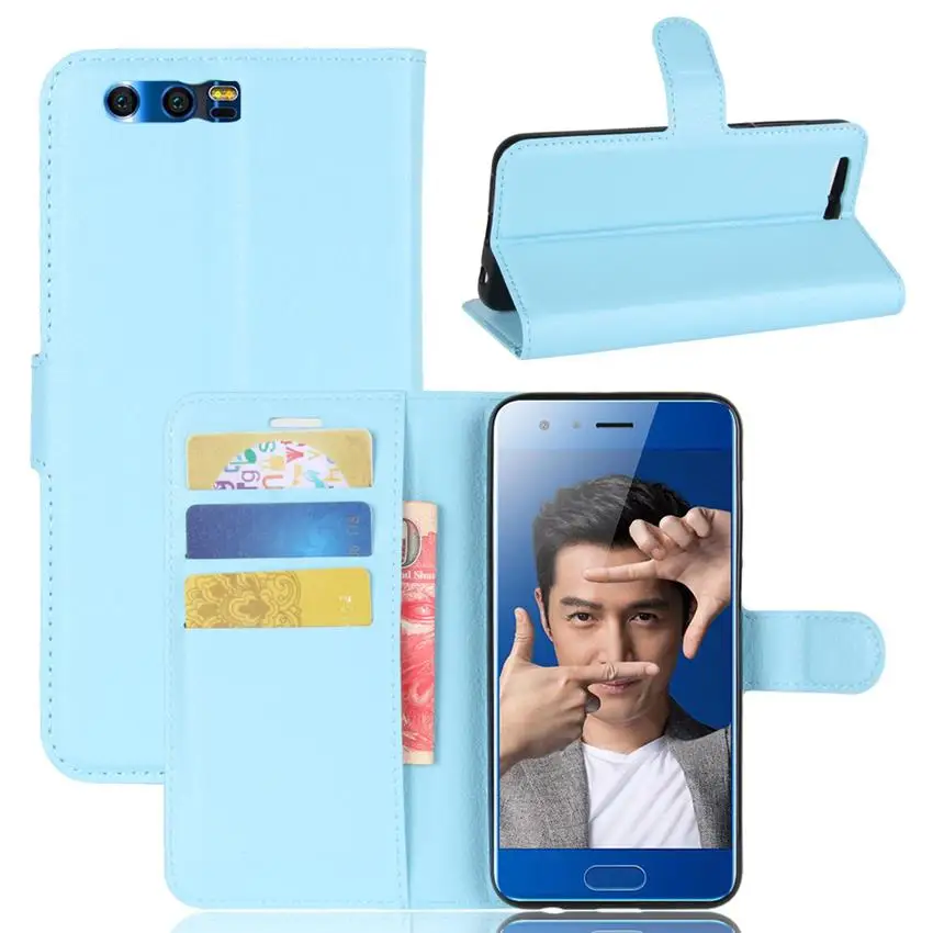 Чехол для Huawei Honor 9 роскошный кожаный чехол-книжка с откидной крышкой 5 15 дюйма