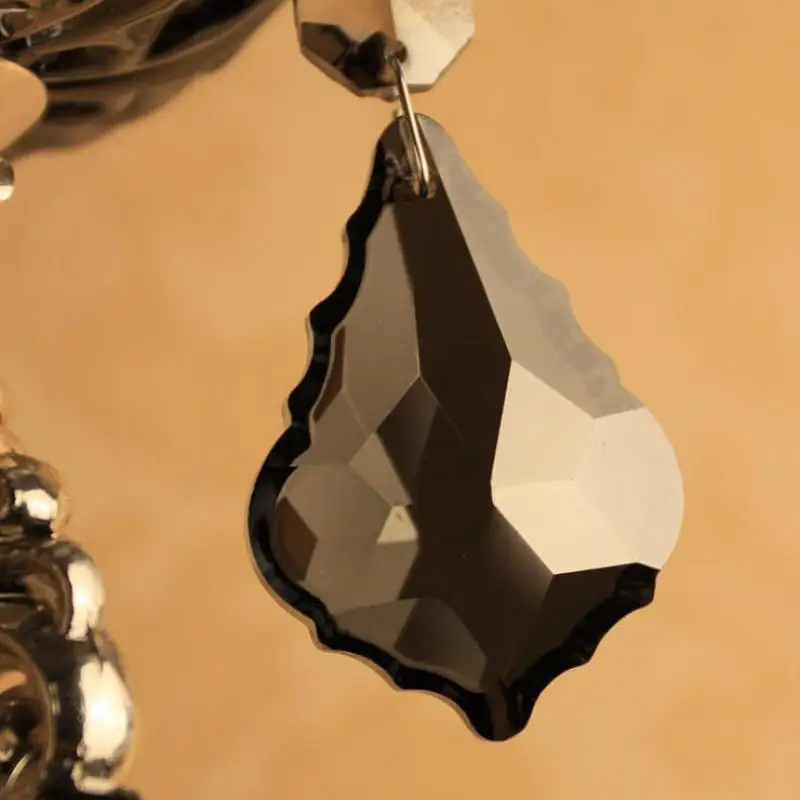 Бар черный серебряный Настенные светильники Винтажный Дым 2 руки настенный