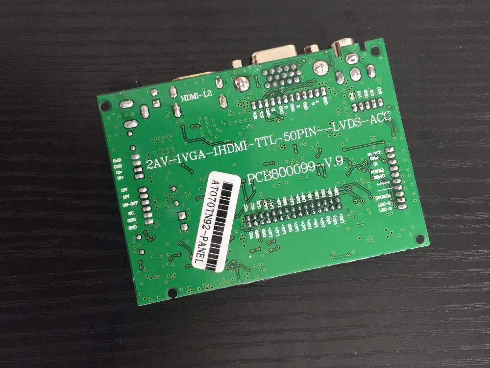 7 дюймов Raspberry Pi ЖК дисплей Дисплей 800*480 TFT монитор Экран с платой (+ VGA + 2AV) для Pi|lcd