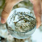 Хрустальный шар из прозрачного стекла для наружной фотосъемки, хрустальный шар 50 мм, фокусировка пейзажа, декор для фотосъемки, реквизит Lensball Hot  js