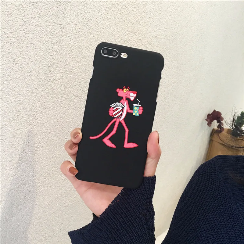 Модный мультяшный Розовый леопардовый чехол для телефона iPhone 7 8 puls iphone 6 6puls чехлы