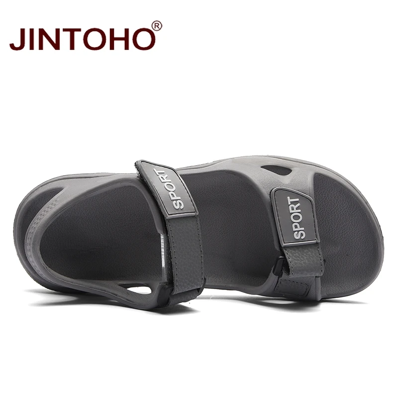 Мужские пляжные сандалии JINTOHO темно синие повседневные Уличная обувь лето