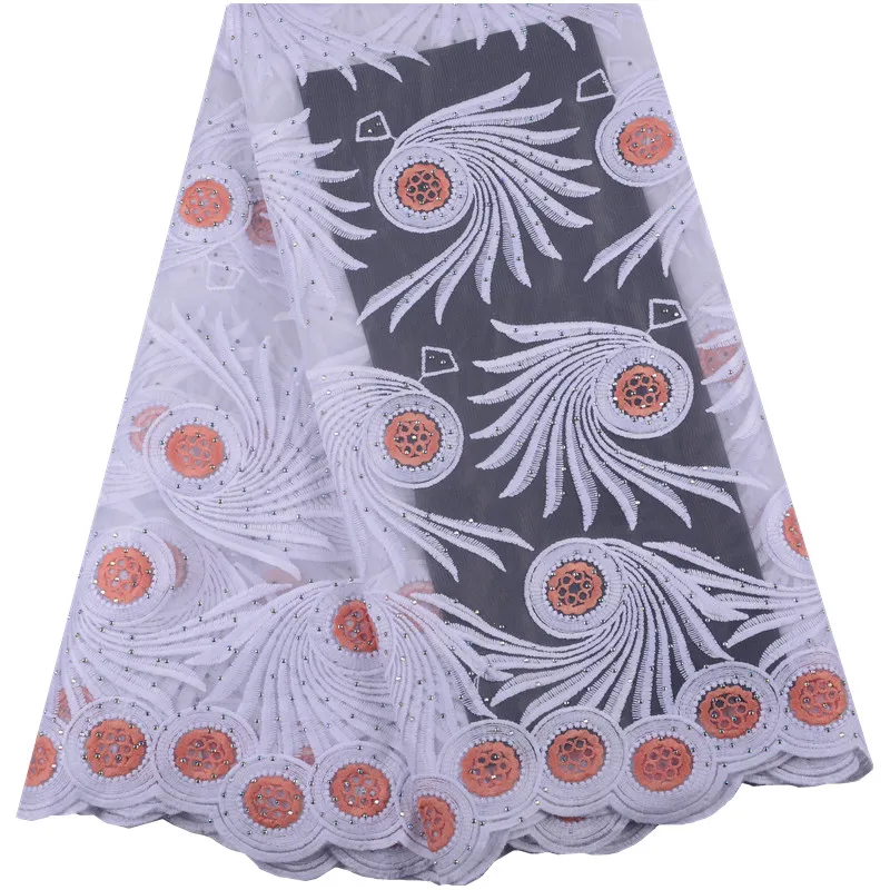 

High Quality Nigerian Guipure Lace French Cord Lace Latest 2019 African Milk Silk Guipure Cord Laces Fabrics For Wedding 1438