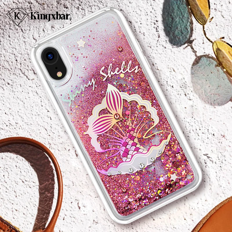 KINGXBAR для iPhone XR Case Quicksand чехол крышка антидетонационных iPhoneXR Обложка Симпатичные