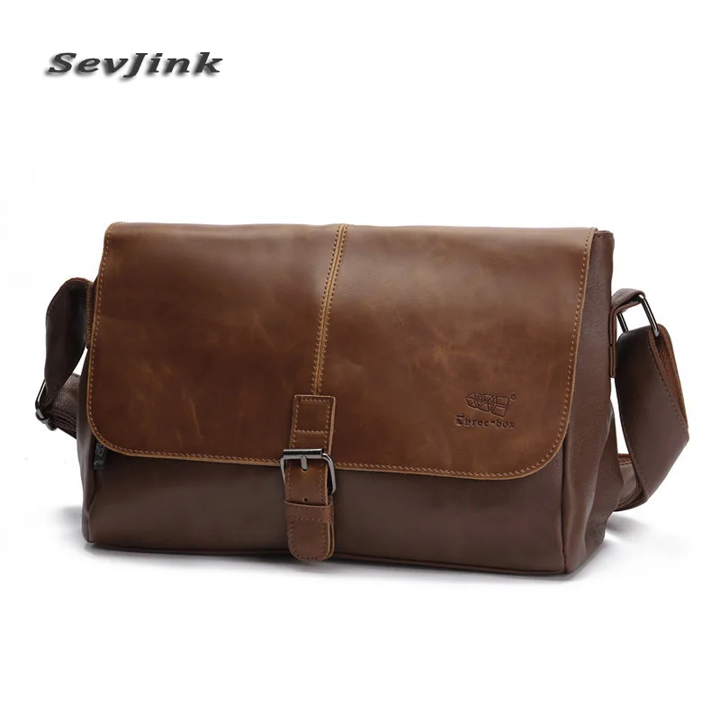 Мужская сумка мессенджер из искусственной кожи высокого качества|bag button|mens leather