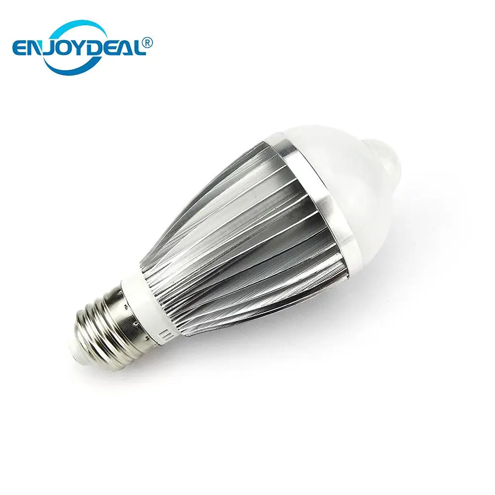 IP44 светодиодная лампа 7 Вт 5630SMD Глобус датчик движения Алюминиевая СВЕТОДИОДНАЯ