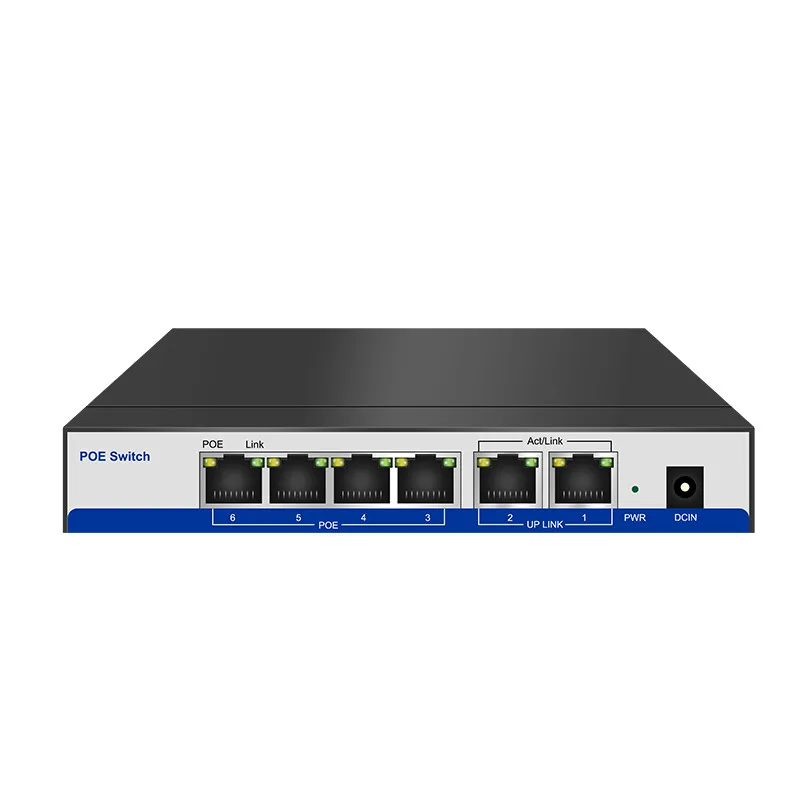 N45 CCTV активный 4 порта 10/100M PoE коммутатор Power Over Ethernet для системы POE IP камеры Сетевые