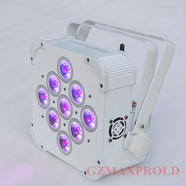 (6 шт. + чехол для полета) аккумулятор и беспроводной dmx 9x15 Вт rgbaw 5 в 1 светодиодный