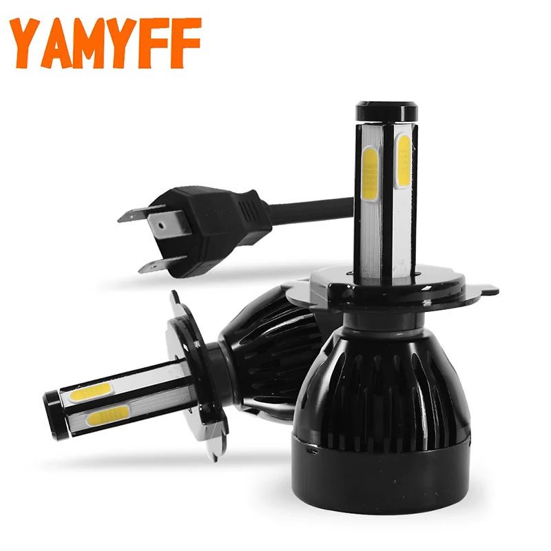 Лампа налобного фонаря YAMYFF H4 D1s D2s D3S D4s H11 HB3 9005 HB4 9006 H27 лм|Передние LED-фары для авто| |