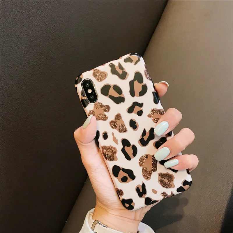Чехол для телефона с леопардовым принтом iphone 7 7plus 8 8plus XS Max XR X 6 6s Plus|Бамперы| |