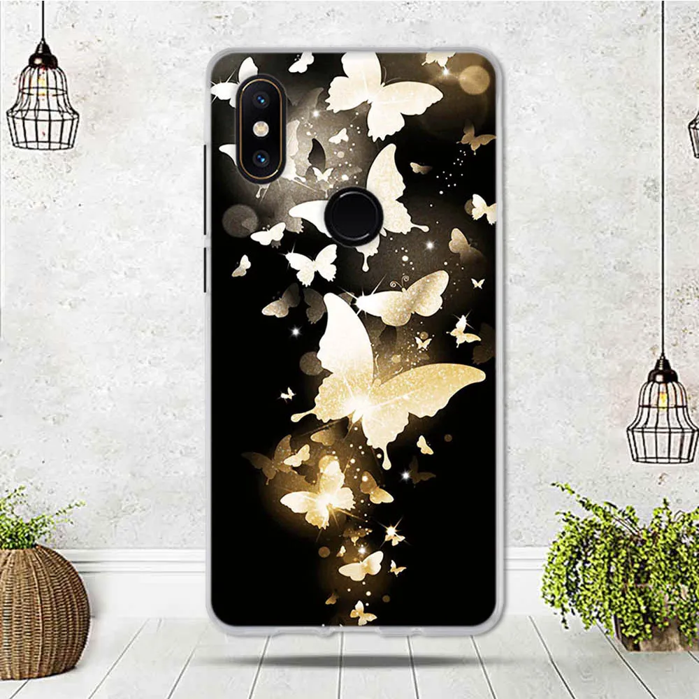 Принципиально для Xiaomi mi Mix 2 S Чехол Мягкий силиконовый чехол из ТПУ с изображением