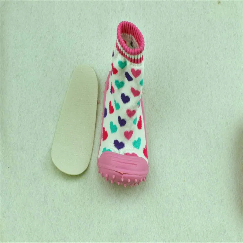 1 pair Baby Socks with Rubber Soles Anti Slip toddler shoes socks Three-dimensional children Cotton Newborn LMY089R | Детская одежда и